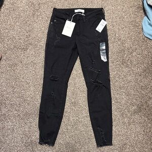KanCan Black Distressed Skinny Jeans